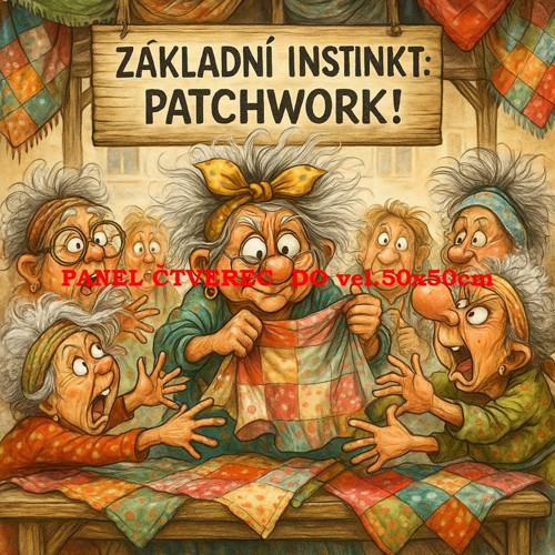 Bavlněný panel 10x10 cm