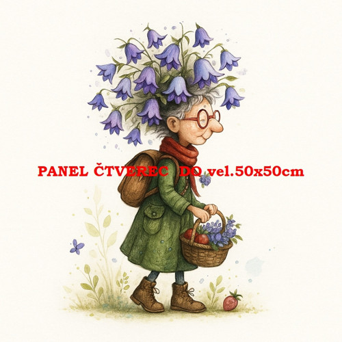 Bavlněný panel 10x10 cm — foto 1