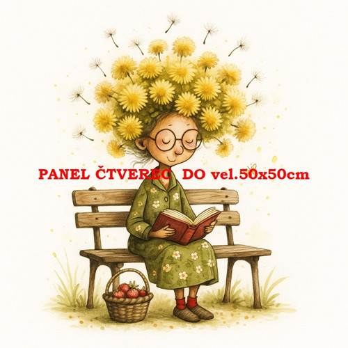 Bavlněný panel 10x10 cm