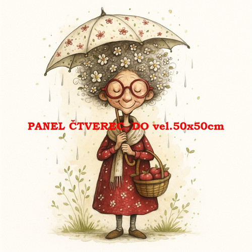 Bavlněný panel 10x10 cm