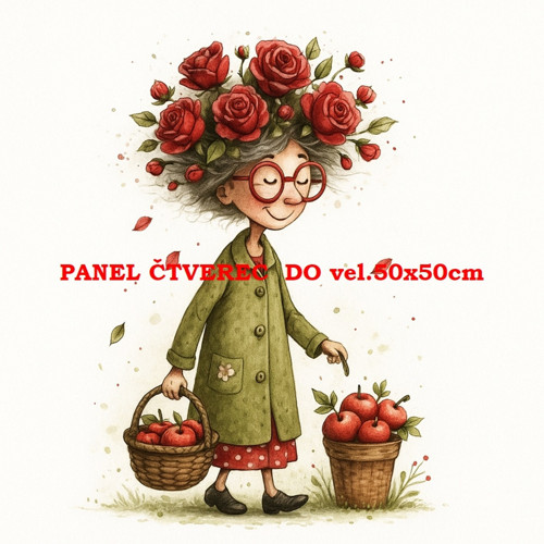 Bavlněný panel 10x10 cm — foto 1