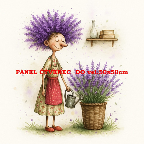 Bavlněný panel 10x10 cm — foto 1