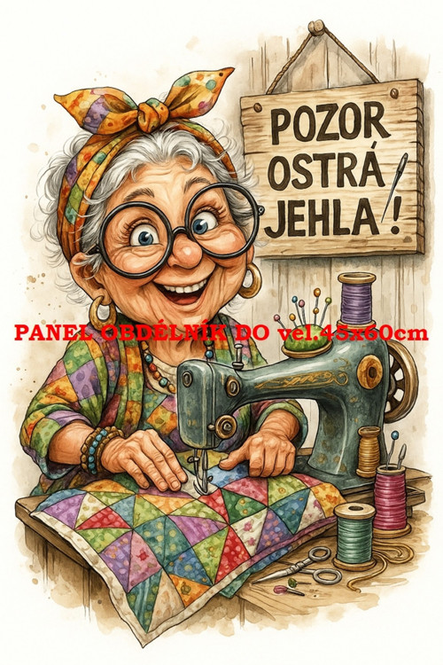Bavlněný panel 7x10 cm
