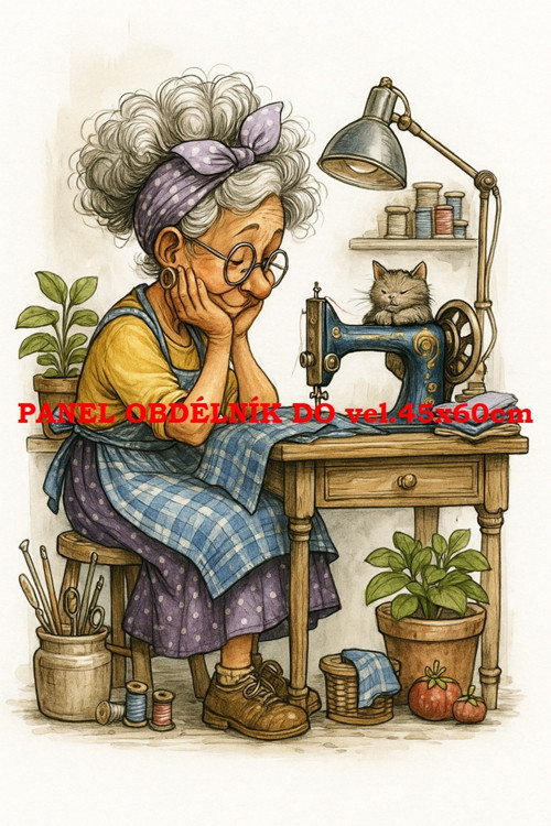 Bavlněný panel 7x10 cm