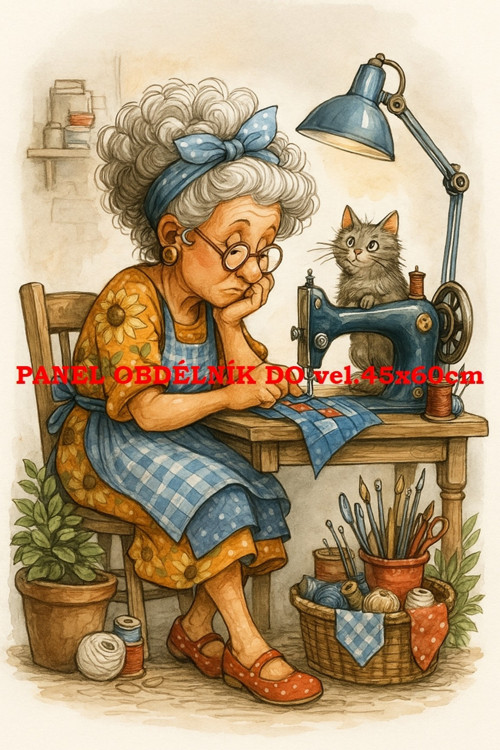 Bavlněný panel 7x10 cm