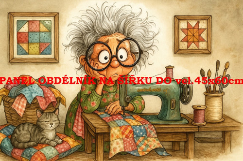 Bavlněný panel 7x10 cm — foto 1