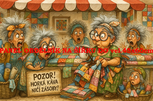 Bavlněný panel 7x10 cm — foto 1