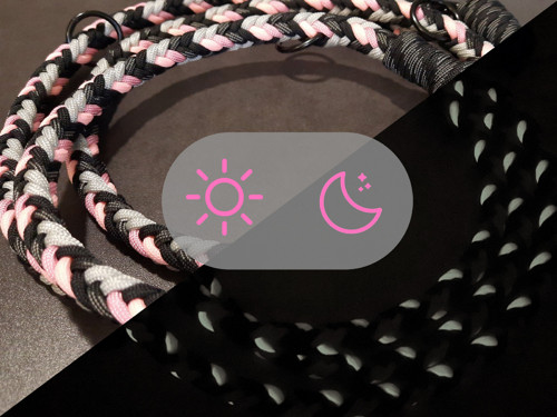 Vodítko přepínací GLOW paracord 2m