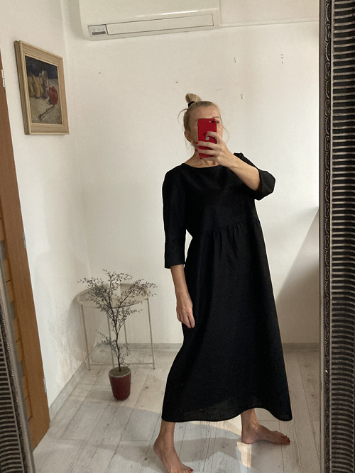Ľanové šaty pre ženy – vzdušné pohodlné s vreckami