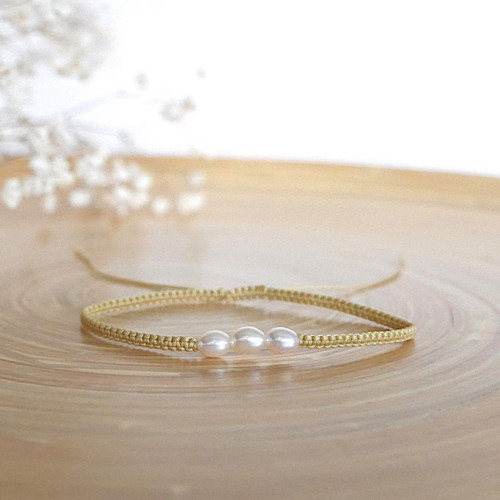 Shamballa náramek Lovely // říční perly