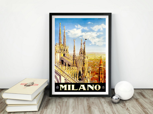 Milano - Vintage plakát, Alessandro Pomi - 1920