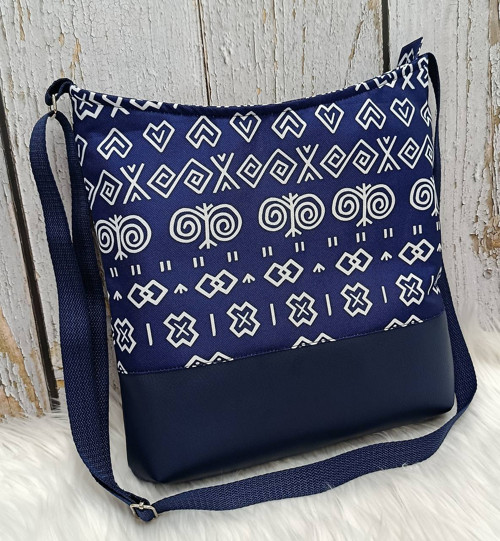 Crossbody (Čičmany - modré)