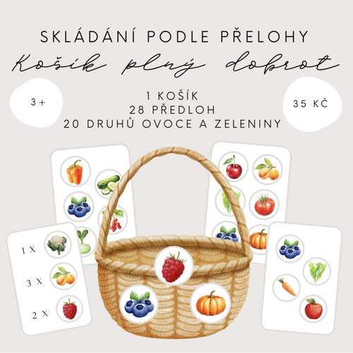 Košík plný dobrot - ovoce a zelenina (PDF - tisk)