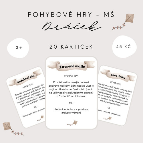 Pohybové hry pro MŠ - Dráček (PDF - tisk)
