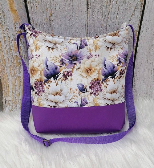 Crossbody (Fialové kvety)