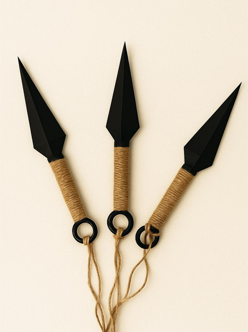 Kunai – 3D tištěné s ručně vyráběnou rukojetí