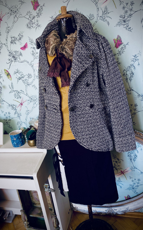 Kabátek dandy tvídový — foto 1