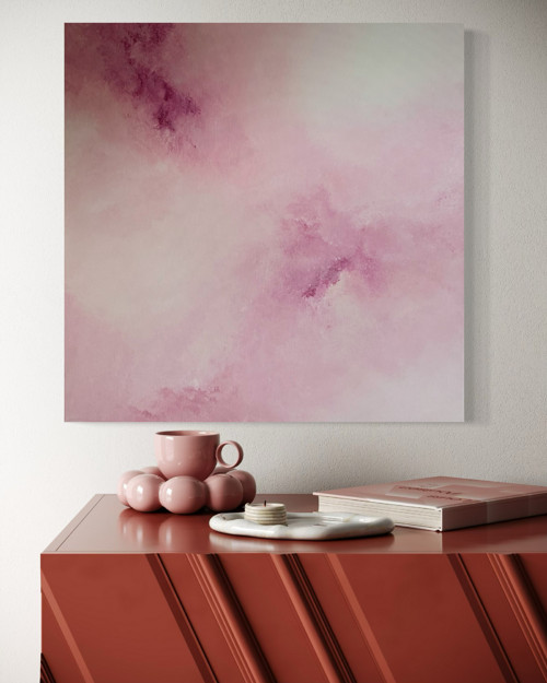 Abstraktní obraz - Láska je ve vzduchu 60x60