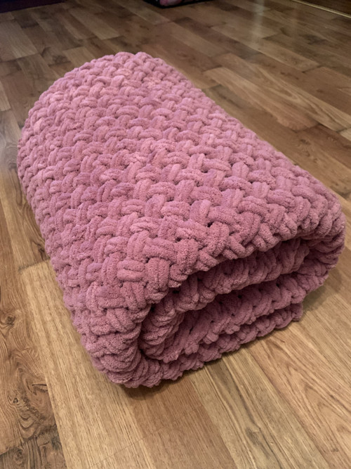 Deka Puffy starofialková 150x190 cm