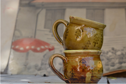 Porcelánový smrčkový šálek, 80 ml