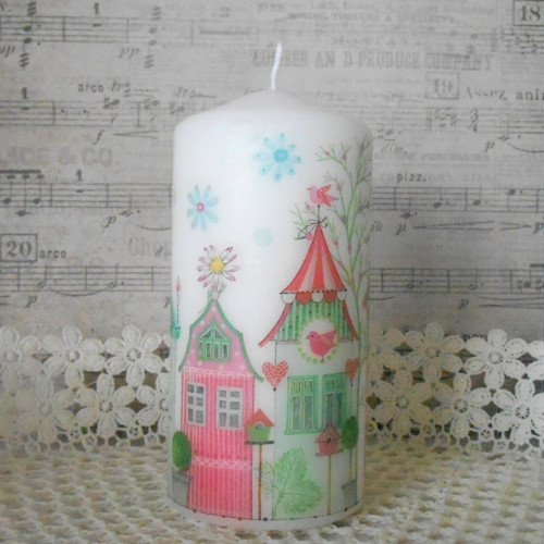 Romantické domečky (14x7 cm)