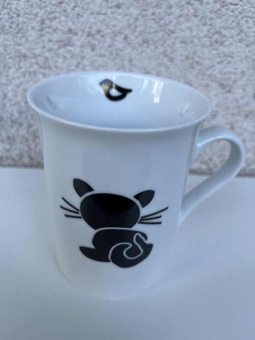 Porcelánový hrnek- Kočka/myš