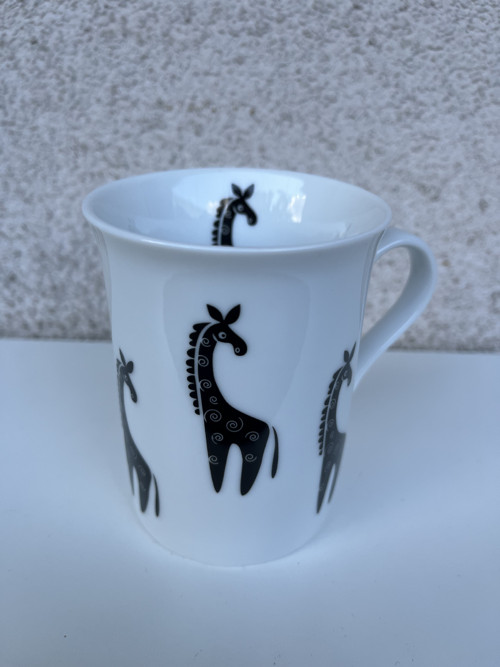 Porcelánový hrnek- Žirafy