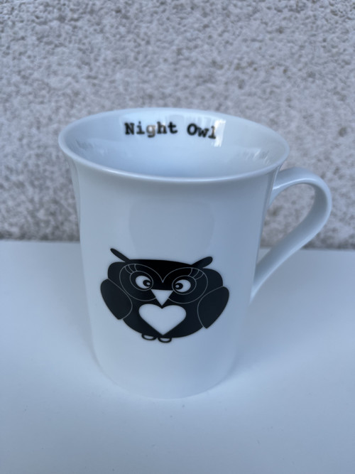 Porcelánový hrnek- Night owl