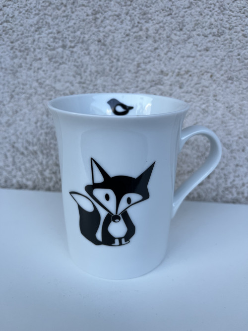 Porcelánový hrnek- Lišky