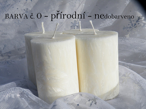 Ø 5,6m - 4ks palmové svíčky ↑8cm nedobarveno