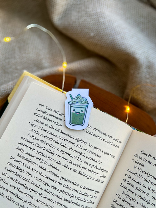 Magnetická záložka CUTE MATCHA