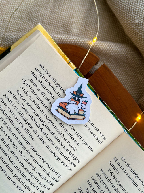 Magnetická záložka BOOKWORM GHOST