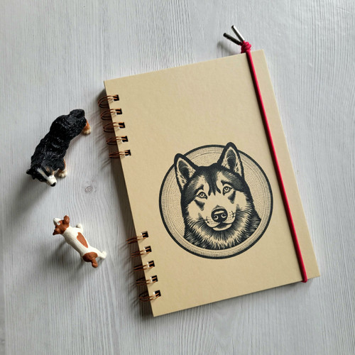 Týdenní diář ve formátu B6 2027 Husky