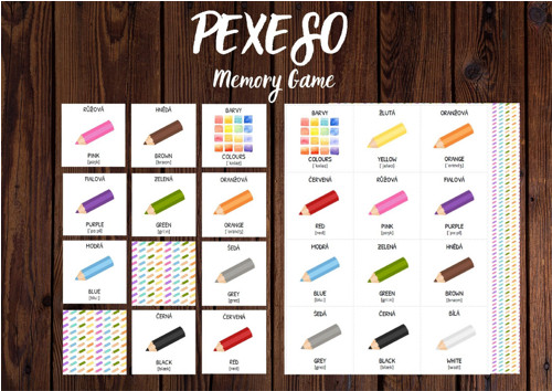 Barvy Pexeso - Memory Game, PDF soubor
