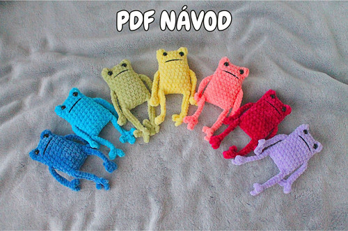 PDF NÁVOD: Háčkovaná žába