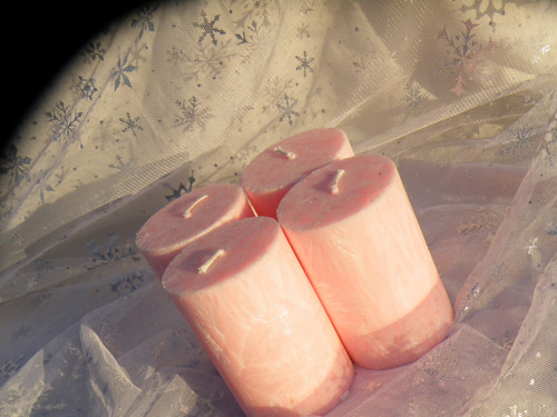 NA ADVENTNÍ VĚNEC 4ks ø5,6 ↑8cm neon růž.A