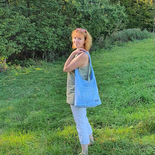 Riflová taška Hobo Džínka – světlá
