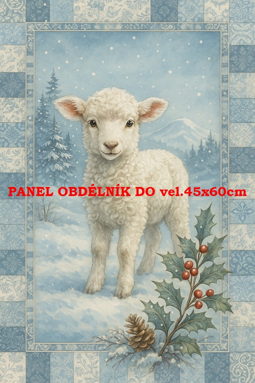 Bavlněný panel 7x10 cm — foto 1