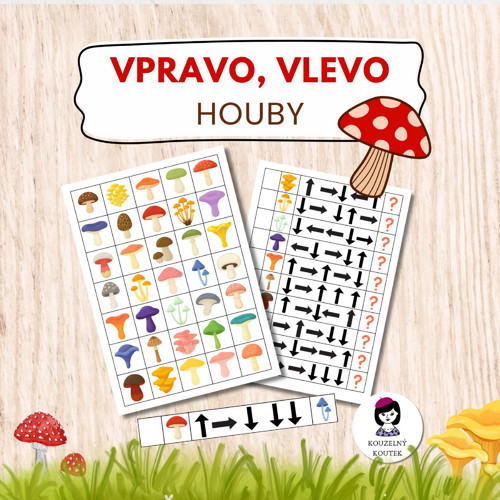 Houbové šifrování, vpravo, vlevo, orientace, směry