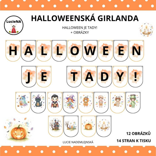 Halloweenská Girlanda — foto 1