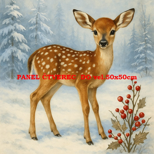 Bavlněný panel 10x10 cm — foto 1