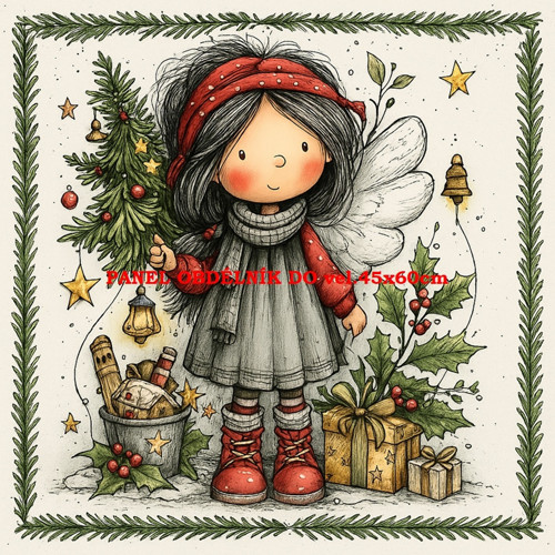 Bavlněný panel 10x10 cm