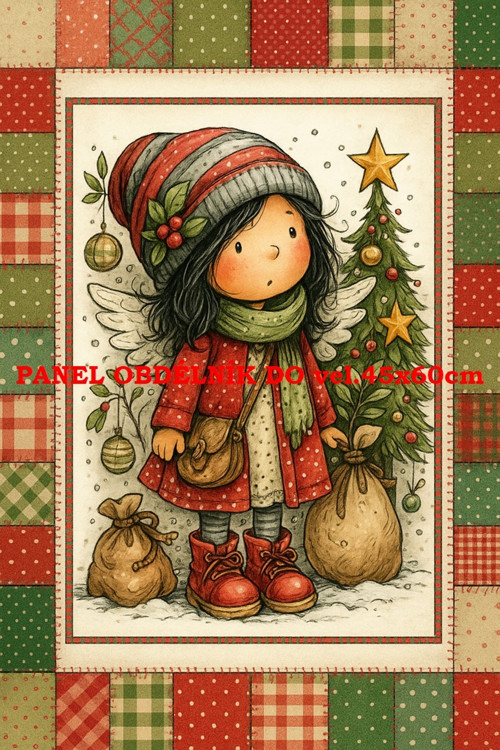 Bavlněný panel 7x10 cm