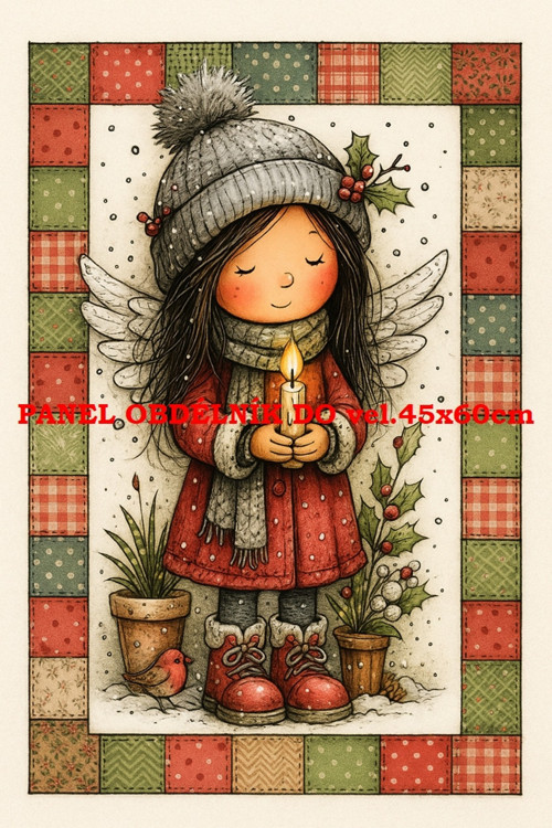 Bavlněný panel 7x10 cm