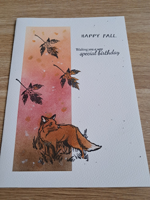 Přáníčko - "Happy fall" - narozeniny