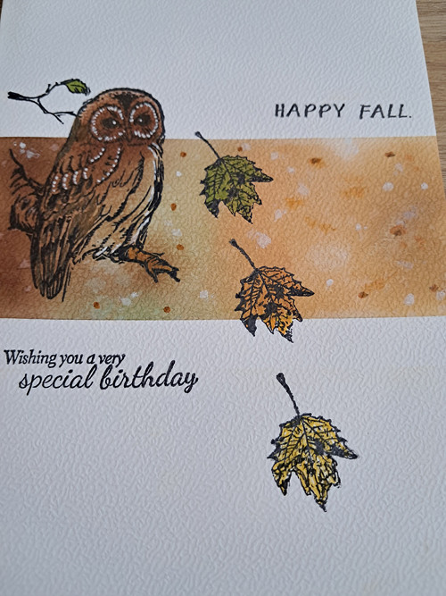 Přáníčko - "Happy fall" - narozeniny - č.2