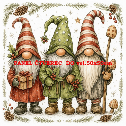 Bavlněný panel 10x10 cm — foto 1