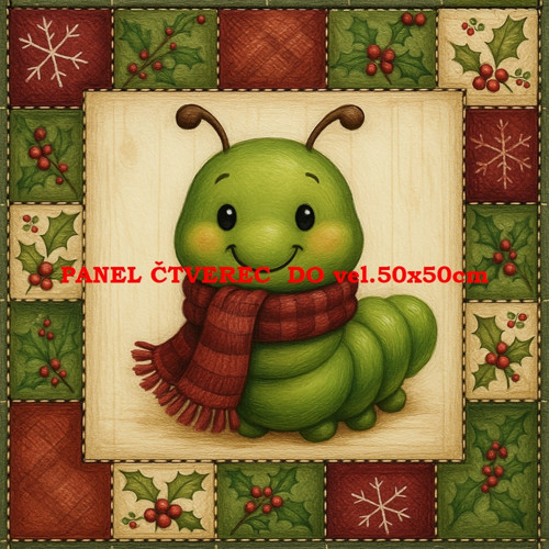 Bavlněný panel 15x15 cm - skladem — foto 1