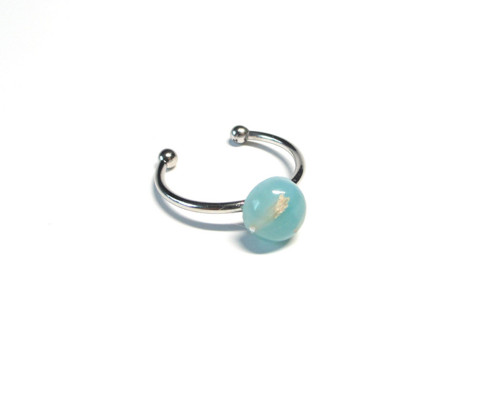 Larimar, prsten chirurgická ocel