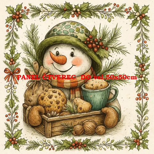 Bavlněný panel 10x10 cm